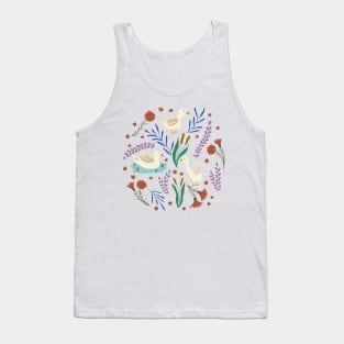 Duck lake in light blue Tank Top